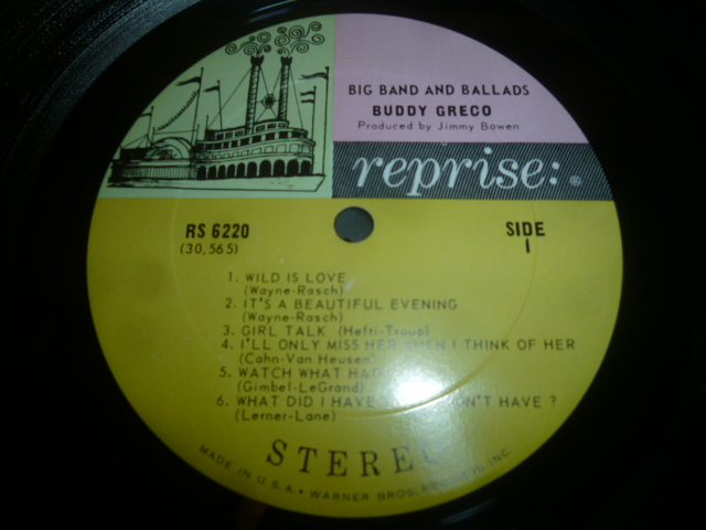 画像: BUDDY GRECO/BIG BAND AND BALLADS