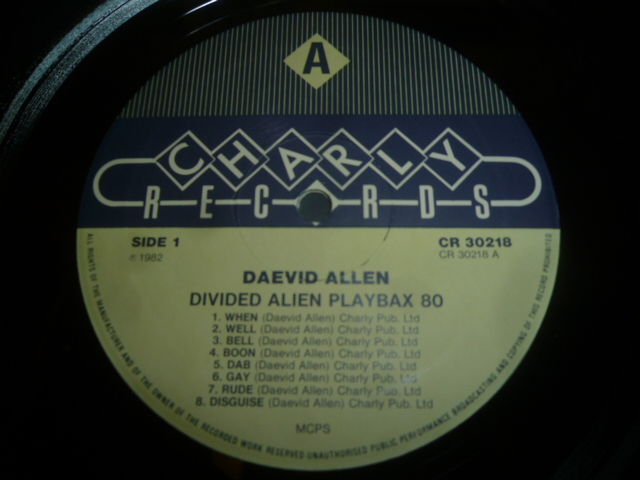 画像: DAEVID ALLEN/DIVIDED ALLEN PLAYBAX 80