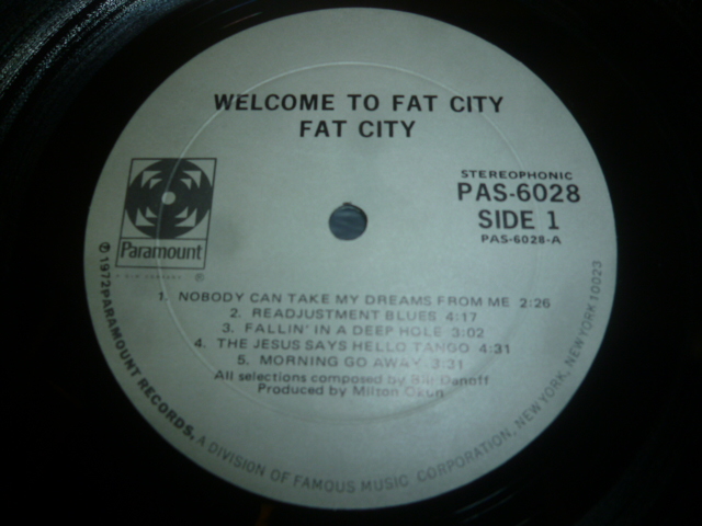 画像: FAT CITY/WELCOME TO FAT CITY