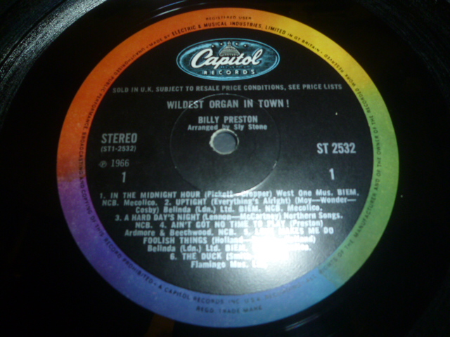 画像: BILLY PRESTON/WILDEST ORGAN IN TOWN !