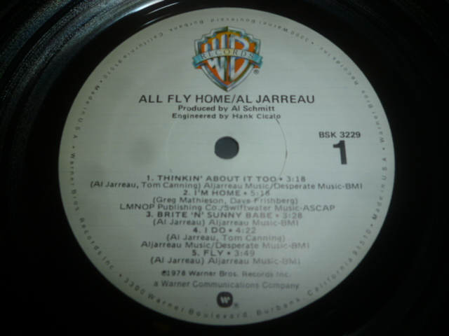 画像: AL JARREAU/ALL FLY HOME