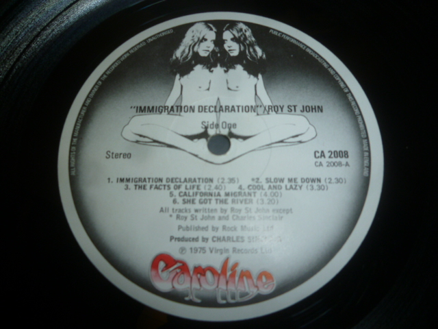 画像: ROY ST. JOHN/IMMIGRATION DECLARATION