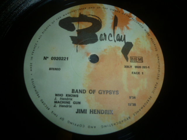 画像: JIMI HENDRIX/BAND OF GYPSYS