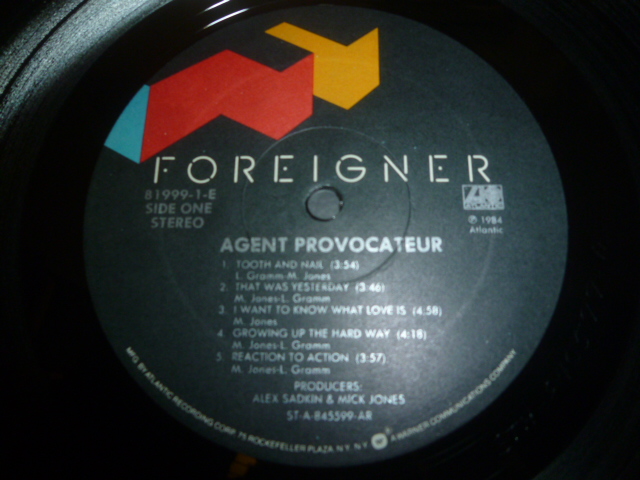 画像: FOREIGNER/AGENT PROVOCATEUR