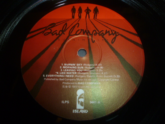 画像: BAD COMPANY/BURNING SKY