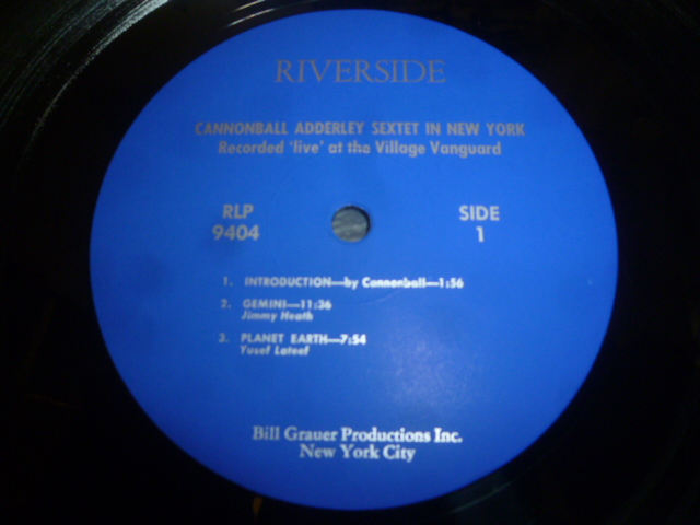 画像: CANNONBALL ADDERLEY SEXTET/IN NEW YORK