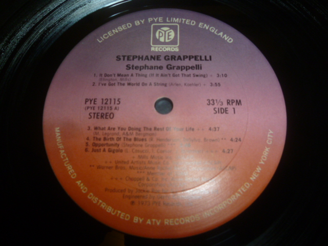 画像: STEPHANE GRAPPELLI/SAME