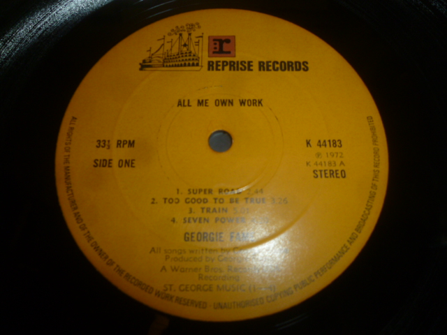 画像: GEORGIE FAME/ALL ME OWN WORK