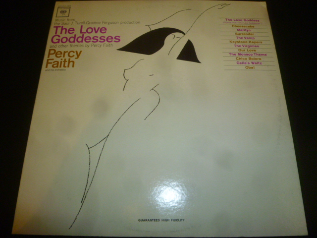 画像1: PERCY FAITH/THE LOVE GODDESSES