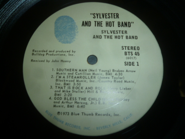 画像: SYLVESTER & THE HOT BAND/SAME