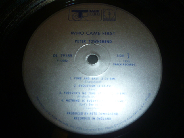 画像: PETE TOWNSHEND/WHO CAME FIRST