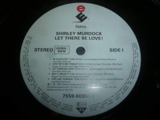 画像: SHIRLEY MURDOCK/LET THERE BE LOVE !