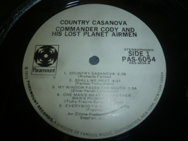画像: COMMANDER CODY & HIS LOST PLANET AIRMEN/COUNTRY CASANOVA