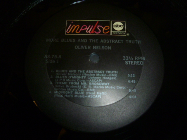 画像: OLIVER NELSON/MORE BLUES AND THE ABSTRACT TRUTH