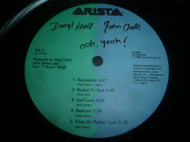 画像: DARYL HALL & JOHN OATES/OOH YEAH !