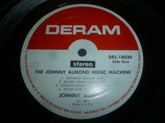 画像: JOHNNY ALMOND MUSIC MACHINE/SAME