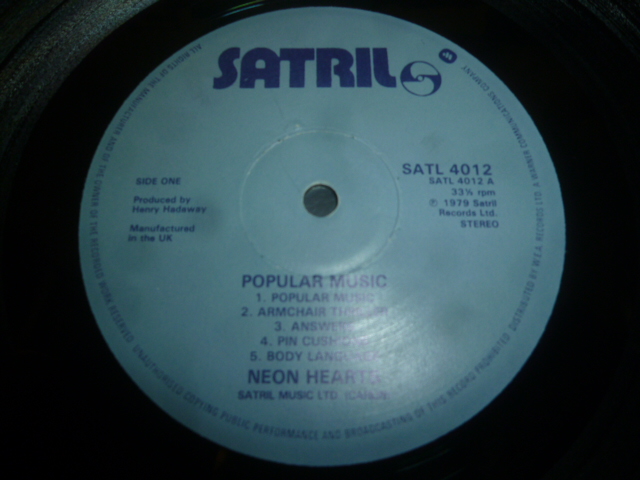 画像: NEON HEARTS/POPULAR MUSIC