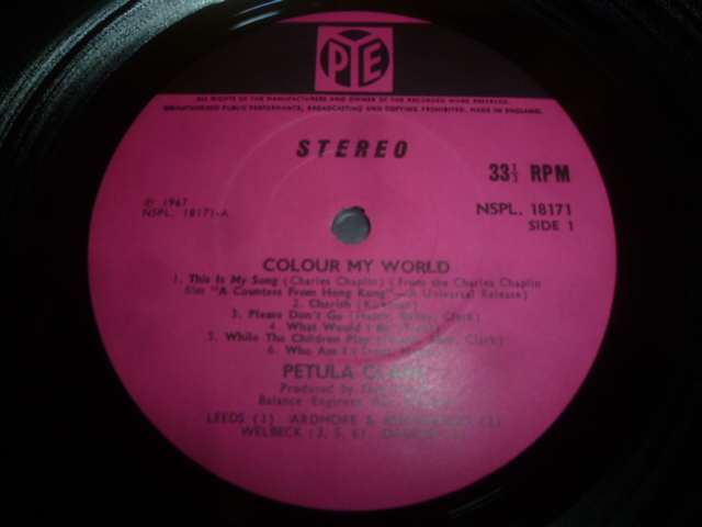 画像: PETULA CLARK/COLOUR MY WORLD