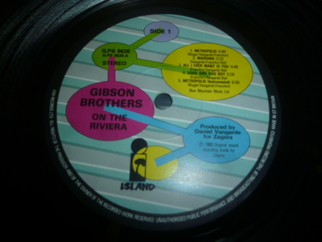 画像: GIBSON BROTHERS/ON THE RIVIERA