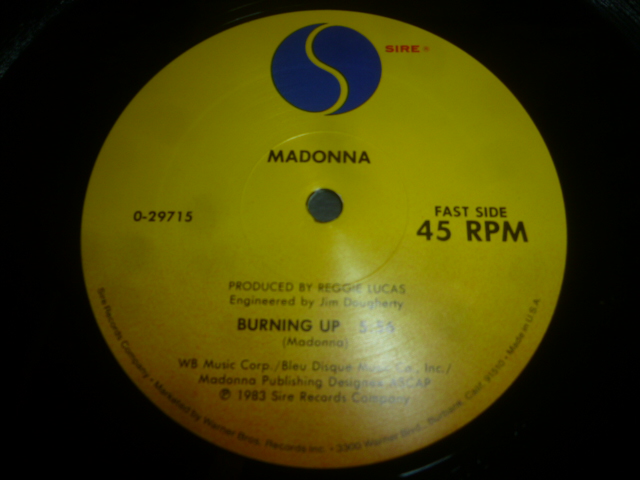 画像: MADONNA/BURNING UP (12")