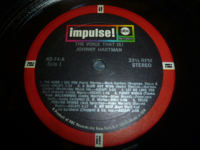 画像: JOHNNY HARTMAN/THE VOICE THAT IS!