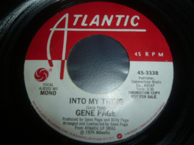 画像1: GENE PAGE/INTO MY THING