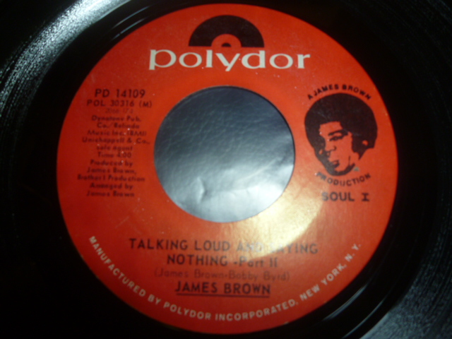 画像: JAMES BROWN/TALKING LOUD AND SAYING NOTHING (PART 1)