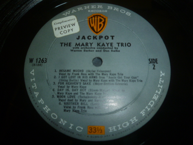 画像: MARY KAYE TRIO/JACKPOT