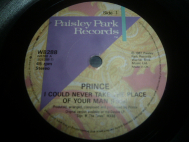 画像: PRINCE/I COULD NEVER TAKE THE PLACE OF YOUR MAN (FADE)