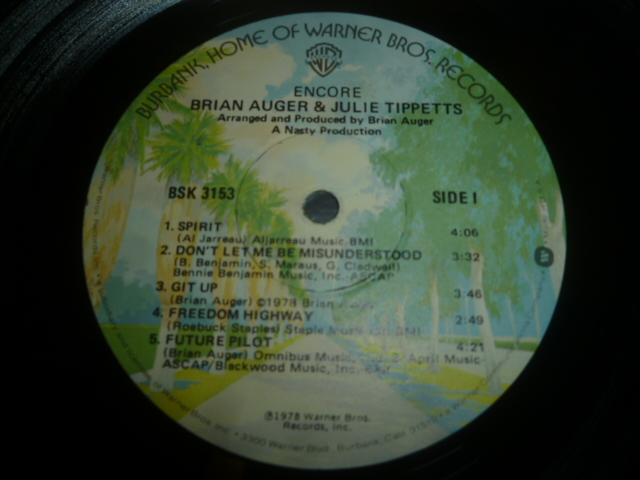 画像: BRIAN AUGER & JULIE TIPPETTS/ENCORE