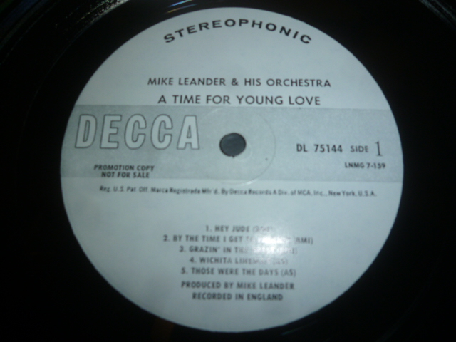 画像: MIKE LEANDER & HIS ORCHESTRA/ A TIME FOR YOUNG LOVE