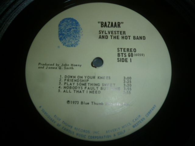 画像: SYLVESTER & THE HOT BAND/BAZAAR