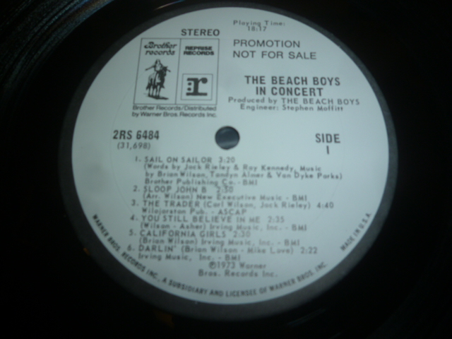 画像: BEACH BOYS/IN CONCERT