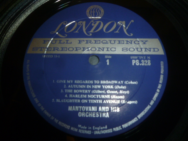 画像: MANTOVANI & HIS ORCHESTRA/ MANTOVANI/MANHATTAN