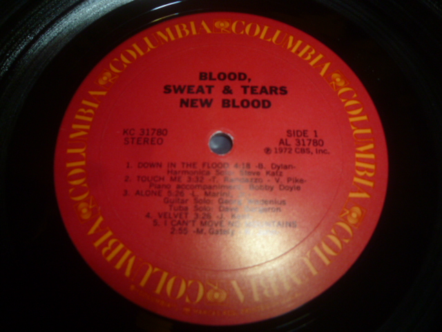 画像: BLOOD, SWEAT & TEARS/NEW BLOOD