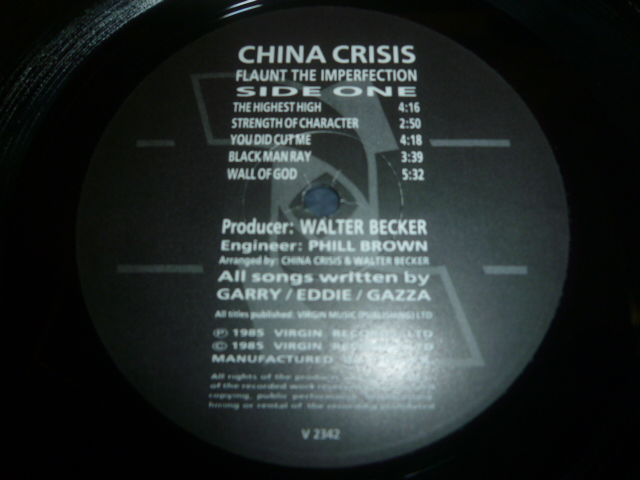 画像: CHINA CRISIS/FLAUNT THE IMPERFECTION