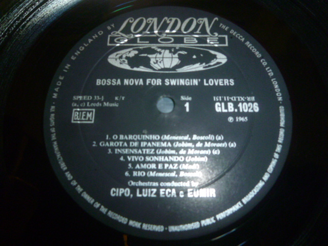 画像: CIPO, LUIZ ECA & EUMIR/BOSSA NOVA FOR SWINGIN' LOVERS