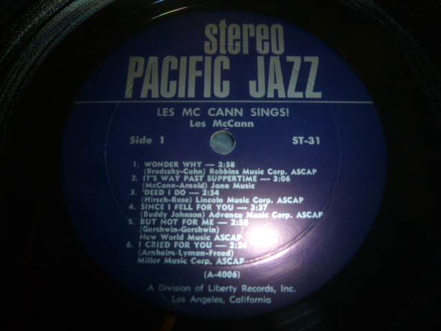 画像: LES McCANN/SINGS