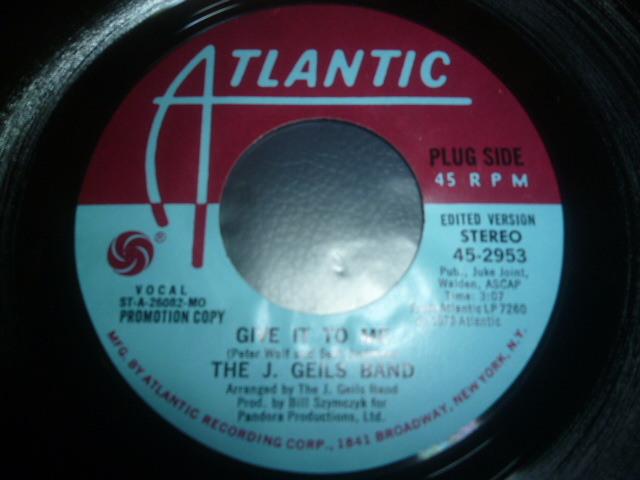 画像: J. GEILS BAND/GIVE IT TO ME