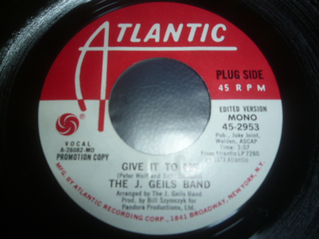 画像1: J. GEILS BAND/GIVE IT TO ME