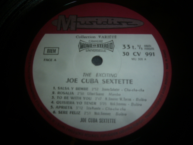 画像: JOE CUBA SEXTETTE/THE EXCITING JOE CUBA SEXTETTE