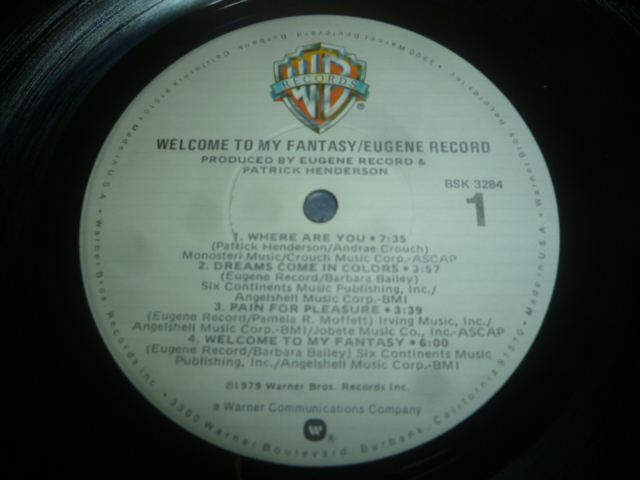 画像: EUGENE RECORD/WELCOME TO MY FANTASY