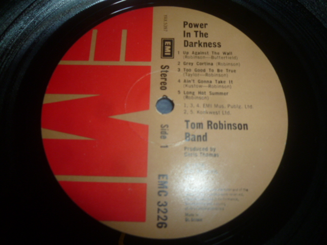 画像: TOM ROBINSON BAND/POWER IS THE DARKNESS