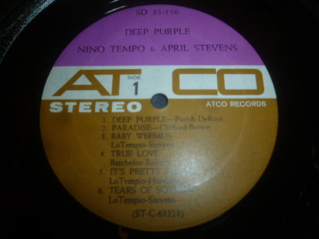 画像: NINO TEMPO & APRIL STEVENS/DEEP PURPLE