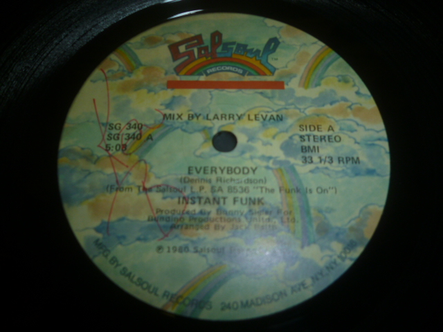 画像: INSTANT FUNK/EVERYBODY (12")