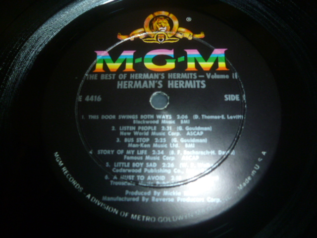 画像: HERMAN'S HERMITS/THE BEST OF HERMAN'S HERMITS VOLUME 2