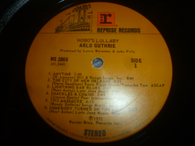 画像: ARLO GUTHRIE/HOBO'S LULLABY