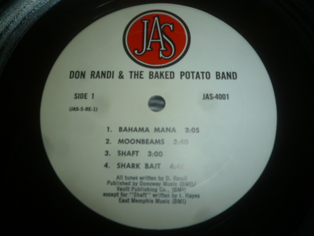 画像: DON RANDI & THE BAKED POTATO BAND/SAME