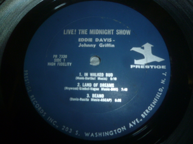 画像: EDDIE "LOCKJAW" DAVIS/LIVE! THE MIDNIGHT SHOW