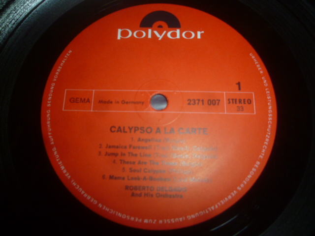 画像: ROBERTO DELGADO & HIS ORCHESTRA/CALYPSO A LA CARTE